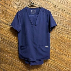 Navy Figs Scrub Set
